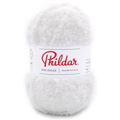 Phildar - Douce Angora - Blanc - 25g 109m - Knitting yarn - Publicité Phildar - Douce Angora - Blanc - 25g 109m - Knitting yarn - Publicité