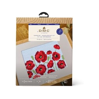 DMC - Tapestry & Needlepoint Kit Poppy Field - par Jo Aston - Easy - Needlepoint kit - Publicité DMC - Tapestry & Needlepoint Kit Poppy Field - par Jo Aston - Easy - Needlepoint kit - Publicité