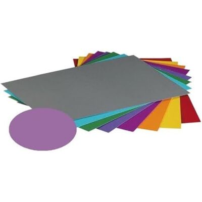 Folia 6328 – Papier de couleur 130 g/m², papier à dessin en lilas, format A3, 50 feuilles comme base pour de nombreux travaux manuels - Publicité Folia 6328 – Papier de couleur 130 g/m², papier à dessin en lilas, format A3, 50 feuilles comme base pour de nombreux travaux manuels - Publicité