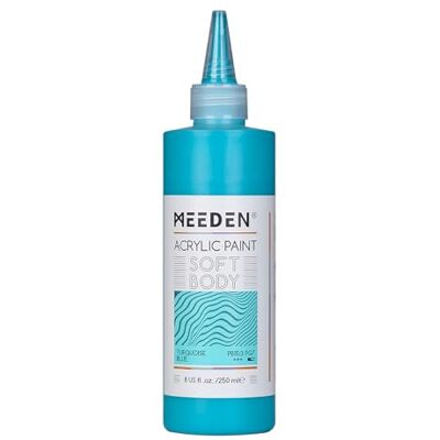 MEEDEN Peinture Acrylique Bleu Turquoise: 250ml/8.45oz Peinture Acrylique Pouring en Vrac dans un Flacon Compressible Peintures Liquide pour Adultes Artistes Canvas Art Painting - Publicité MEEDEN Peinture Acrylique Bleu Turquoise: 250ml/8.45oz Peinture Acrylique Pouring en Vrac dans un Flacon Compressible Peintures Liquide pour Adultes Artistes Canvas Art Painting - Publicité