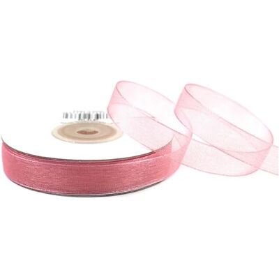 Creativery Ruban Organza 12mm x 25m Vieux Rose - Publicité Creativery Ruban Organza 12mm x 25m Vieux Rose - Publicité