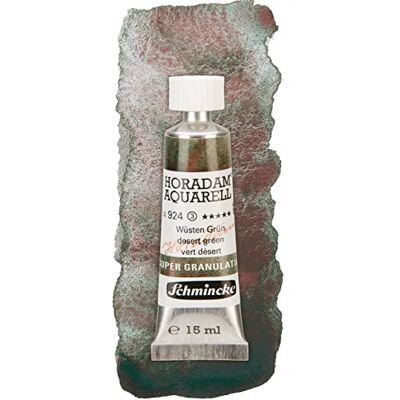 Schmincke Horadam Artists Supergranulating Watercolours Desert Green 15ml Tube (924) - Publicité Schmincke Horadam Artists Supergranulating Watercolours Desert Green 15ml Tube (924) - Publicité