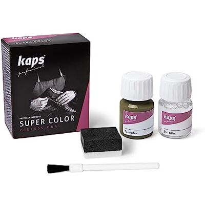Kaps Super Color – Teinture pour Cuir Naturel – Matières Synthétiques et Textiles – 25 ml – Plusieurs couleurs, 134 Olive Green - Publicité Kaps Super Color – Teinture pour Cuir Naturel – Matières Synthétiques et Textiles – 25 ml – Plusieurs couleurs, 134 Olive Green - Publicité