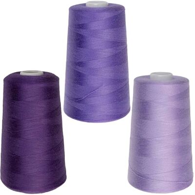 AERZETIX Lot de 3 bobines de fil à coudre 120 (40/2) 4000 m en polyester nuance violette pour travaux d'aiguille, couture, broderie, loisir et artisanat créatif - Publicité AERZETIX Lot de 3 bobines de fil à coudre 120 (40/2) 4000 m en polyester nuance violette pour travaux d'aiguille, couture, broderie, loisir et artisanat créatif - Publicité