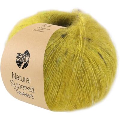 Lana Grossa Natural Superkid Tweed Fil fin en lace en 60% mohair Superkid avec 30% soie, 7% coton, 3% polyester et boutons Tweed délicats 25g de laine pour tricoter & crocheter 200m de fil FB626 - Publicité Lana Grossa Natural Superkid Tweed Fil fin en lace en 60% mohair Superkid avec 30% soie, 7% coton, 3% polyester et boutons Tweed délicats 25g de laine pour tricoter & crocheter 200m de fil FB626 - Publicité