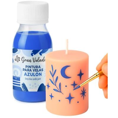 GRAN VELADA Peinture Azulon pour bougies 60 ml Peinture décorative pour bougies Teinture pour bougies - Publicité GRAN VELADA Peinture Azulon pour bougies 60 ml Peinture décorative pour bougies Teinture pour bougies - Publicité