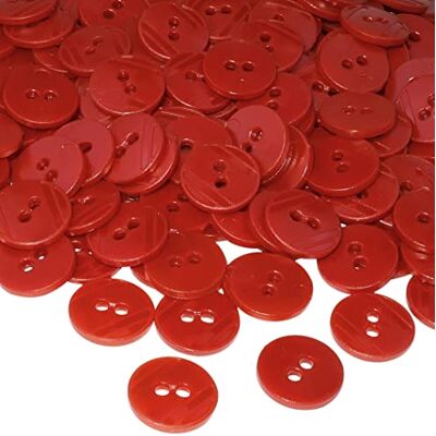 AERZETIX C56427 Lot de 100 Boutons ronds Ø15x2.2 mm à 2 trous couleur rouge en plastique diamètre de l'ouverture 2 mm mercerie couture/vêtements artisanat/mode/broderie - Publicité AERZETIX C56427 Lot de 100 Boutons ronds Ø15x2.2 mm à 2 trous couleur rouge en plastique diamètre de l'ouverture 2 mm mercerie couture/vêtements artisanat/mode/broderie - Publicité