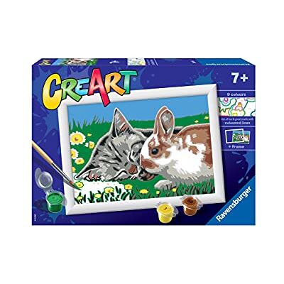 Ravensburger , CreArt Kit de peinture au repos dans le pré, kit de peinture par numéros, jeu créatif pour garçons et filles, 2 pinceaux et 1 cadre, âge recommandé 7+ 20074 0 - Publicité Ravensburger , CreArt Kit de peinture au repos dans le pré, kit de peinture par numéros, jeu créatif pour garçons et filles, 2 pinceaux et 1 cadre, âge recommandé 7+ 20074 0 - Publicité