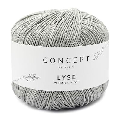 Katıa LYSE by Concept de Katia en pelotes de 50 g et 130 m (Gris (53) - Publicité Katıa LYSE by Concept de Katia en pelotes de 50 g et 130 m (Gris (53) - Publicité