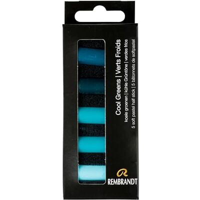 Rembrandt Set de Pastels Doux Professionnels Vert Froid 5 Demi-Pastels - Publicité Rembrandt Set de Pastels Doux Professionnels Vert Froid 5 Demi-Pastels - Publicité
