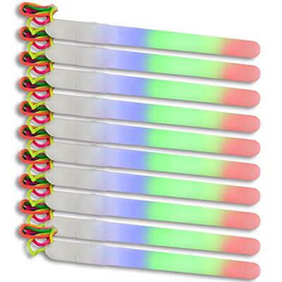 The Glowhouse Lot de 10 bâtons lumineux LED clignotants de 17,8 cm avec fermoir de sécurité Multicolore - Publicité The Glowhouse Lot de 10 bâtons lumineux LED clignotants de 17,8 cm avec fermoir de sécurité Multicolore - Publicité