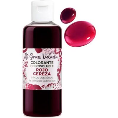 GRAN VELADA Colorant liquide rouge cerise pour savon à la glycérine : facile à utiliser, hydrosoluble et prêt à créer des savons vivants et brillants. Ajoutez de la couleur à vos créations 100 ml - Publicité GRAN VELADA Colorant liquide rouge cerise pour savon à la glycérine : facile à utiliser, hydrosoluble et prêt à créer des savons vivants et brillants. Ajoutez de la couleur à vos créations 100 ml - Publicité
