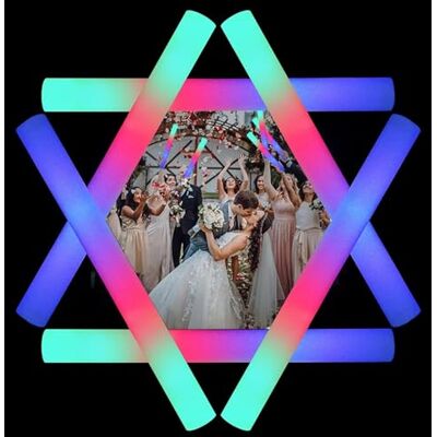 YYYuYong 32 lot Bâton Lumineux LED Blanc Mariage,Bâton Lumineux LED en Mousse,3 Modes Bâtons Lumineux Clignotants Fournitures de Fête Brillent dans Le Noir pour Fête, Concert et Événement - Publicité YYYuYong 32 lot Bâton Lumineux LED Blanc Mariage,Bâton Lumineux LED en Mousse,3 Modes Bâtons Lumineux Clignotants Fournitures de Fête Brillent dans Le Noir pour Fête, Concert et Événement - Publicité