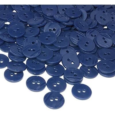 AERZETIX C56407 Lot de 100 Boutons ronds Ø15x2.2 mm à 2 trous couleur bleu foncé en plastique diamètre de l'ouverture 2 mm mercerie couture/vêtements artisanat/mode/broderie - Publicité AERZETIX C56407 Lot de 100 Boutons ronds Ø15x2.2 mm à 2 trous couleur bleu foncé en plastique diamètre de l'ouverture 2 mm mercerie couture/vêtements artisanat/mode/broderie - Publicité