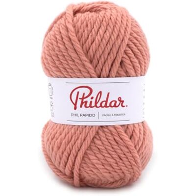 Phildar Pelote de Laine Phil Rapido Laine à Crocheter et à Tricoter 25% ACRYLIQUE,50% POLYAMIDE,25% LAINE PEIGNEE Aiguille n°7 Couleur ROSE - Publicité Phildar Pelote de Laine Phil Rapido Laine à Crocheter et à Tricoter 25% ACRYLIQUE,50% POLYAMIDE,25% LAINE PEIGNEE Aiguille n°7 Couleur ROSE - Publicité
