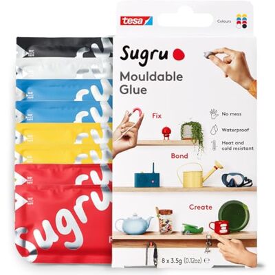 Smartsaker Sugru - Pâte à réparer - Couleurs mélangées - 8 pcs - Publicité Smartsaker Sugru - Pâte à réparer - Couleurs mélangées - 8 pcs - Publicité