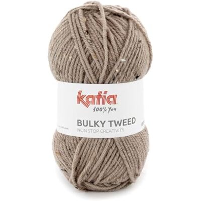 Katıa Katia Bulky Tweed en acrylique en pelotes de 100 g et 150 mètres (220 Vison clair) - Publicité Katıa Katia Bulky Tweed en acrylique en pelotes de 100 g et 150 mètres (220 Vison clair) - Publicité