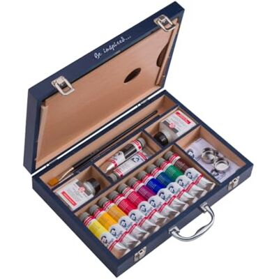 Van Gogh Peinture acrylique Starter Box XL 12 x 40 ml + accessoires - Publicité Van Gogh Peinture acrylique Starter Box XL 12 x 40 ml + accessoires - Publicité