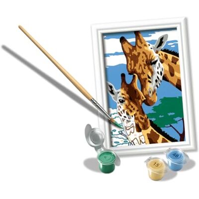 Ravensburger CreArt : Girafe — Peinture avec Chiffres pour Enfants de 7 Ans et Plus, kit de Peinture avec Planches, Cadre, Pinceau et Couleurs Inclus, 14 x 19 cm, idées Cadeaux - Publicité Ravensburger CreArt : Girafe — Peinture avec Chiffres pour Enfants de 7 Ans et Plus, kit de Peinture avec Planches, Cadre, Pinceau et Couleurs Inclus, 14 x 19 cm, idées Cadeaux - Publicité