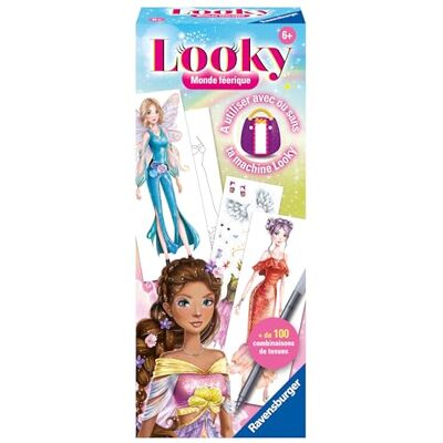 Ravensburger – Looky Monde féerique – S'utilise Seul ou avec la Machine Looky – Loisir créatif – Dessin de Mode – Stylisme – Activité détente et créative – Dès 6 Ans – 23872 – Version française - Publicité Ravensburger – Looky Monde féerique – S'utilise Seul ou avec la Machine Looky – Loisir créatif – Dessin de Mode – Stylisme – Activité détente et créative – Dès 6 Ans – 23872 – Version française - Publicité