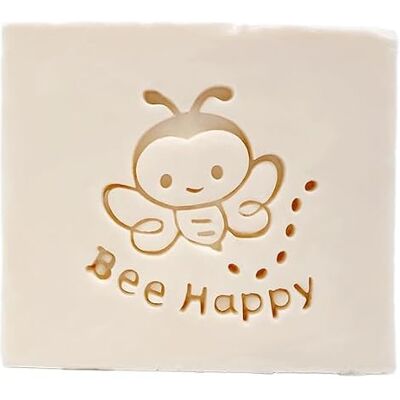 GRAN VELADA Tampon pour savon abeille joyeuse « Bee Happy » Idéal pour décorer des savons artisanaux Facile à utiliser et original 3,9 x 3,9 cm Rendez vos créations plus spéciales - Publicité GRAN VELADA Tampon pour savon abeille joyeuse « Bee Happy » Idéal pour décorer des savons artisanaux Facile à utiliser et original 3,9 x 3,9 cm Rendez vos créations plus spéciales - Publicité