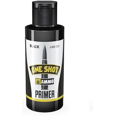 AMMO by Mig - ONE SHOT PRIMER BLACK - 60ml - Acrylique - Peinture - Publicité AMMO by Mig - ONE SHOT PRIMER BLACK - 60ml - Acrylique - Peinture - Publicité
