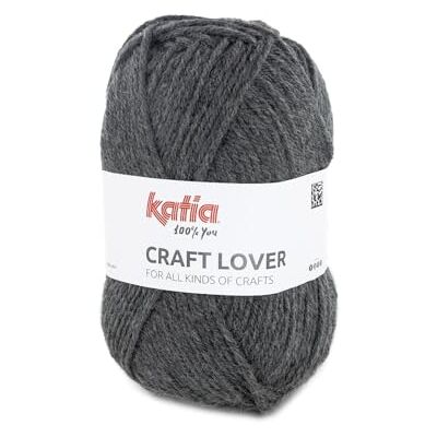Katıa CRAFT LOVER de Katia en pelotes de 50 g et 133 mètres (10 Gris foncé) - Publicité Katıa CRAFT LOVER de Katia en pelotes de 50 g et 133 mètres (10 Gris foncé) - Publicité