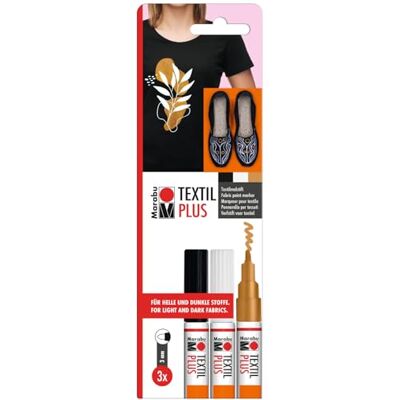 MARABU Marqueur tissu 'Textil Painter Plus' - Pack de 3 - Publicité MARABU Marqueur tissu 'Textil Painter Plus' - Pack de 3 - Publicité