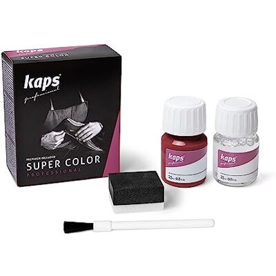 Kaps Super Color – Teinture pour Cuir Naturel – Matières Synthétiques et Textiles – 25 ml – Plusieurs couleurs, 112 Red - Publicité Kaps Super Color – Teinture pour Cuir Naturel – Matières Synthétiques et Textiles – 25 ml – Plusieurs couleurs, 112 Red - Publicité