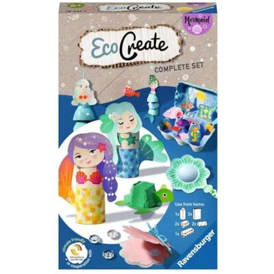 Ravensburger 18447 EcoCreate 18447-Sparkle with The Mermaid – Kit de bricolage pour enfants à partir de 6 ans - Publicité Ravensburger 18447 EcoCreate 18447-Sparkle with The Mermaid – Kit de bricolage pour enfants à partir de 6 ans - Publicité