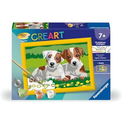 Ravensburger CreArt Kids 13x18 cm Numéro d'art Jack Russell Kit de Peinture par numéros Dès 7 Ans 12023031 - Publicité Ravensburger CreArt Kids 13x18 cm Numéro d'art Jack Russell Kit de Peinture par numéros Dès 7 Ans 12023031 - Publicité