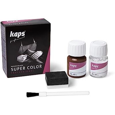 Kaps Super Color – Teinture pour Cuir Naturel – Matières Synthétiques et Textiles – 25 ml – Plusieurs couleurs, 169 Old Leather - Publicité Kaps Super Color – Teinture pour Cuir Naturel – Matières Synthétiques et Textiles – 25 ml – Plusieurs couleurs, 169 Old Leather - Publicité