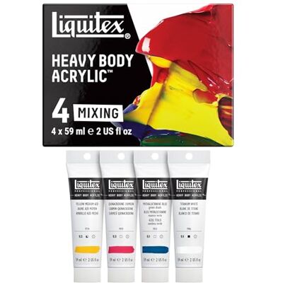 Peinture acrylique Heavy Body Liquitex - 4 couleurs - Publicité Peinture acrylique Heavy Body Liquitex - 4 couleurs - Publicité
