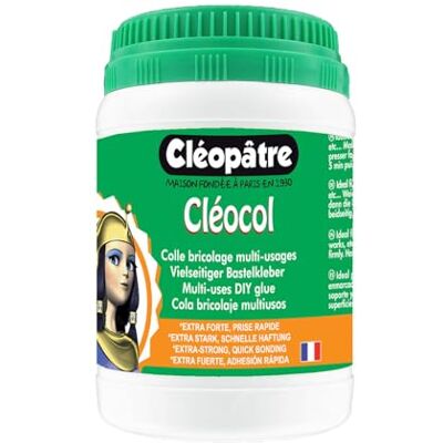 Cléopâtre LCC2-250 Cléocol Pot de Colle blanche multi-usage 250 g - Publicité Cléopâtre LCC2-250 Cléocol Pot de Colle blanche multi-usage 250 g - Publicité