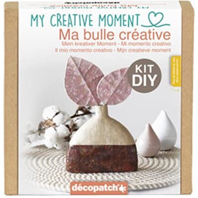décopatch KIT039C Un Mini-kit adulte (support, papier, colle et pinceau inclus), VASE ET FEUILLES - Publicité décopatch KIT039C Un Mini-kit adulte (support, papier, colle et pinceau inclus), VASE ET FEUILLES - Publicité