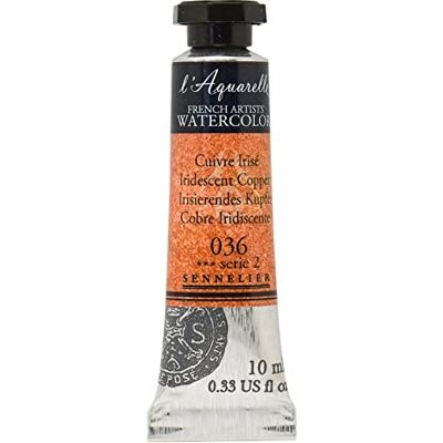 Sennelier Aquarelles pour artistes français Tube de 10 ml, cuivre irisé - Publicité Sennelier Aquarelles pour artistes français Tube de 10 ml, cuivre irisé - Publicité