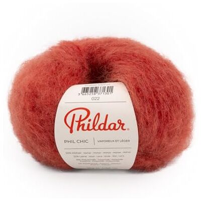 Phildar Pelote de Laine Phil Chic Laine à Crocheter et à Tricoter 32% LAINE,16% POLYAMIDE,2% ELASTHANNE,50% KID MOHAIR Aiguille n°6 Couleur ORANGE - Publicité Phildar Pelote de Laine Phil Chic Laine à Crocheter et à Tricoter 32% LAINE,16% POLYAMIDE,2% ELASTHANNE,50% KID MOHAIR Aiguille n°6 Couleur ORANGE - Publicité