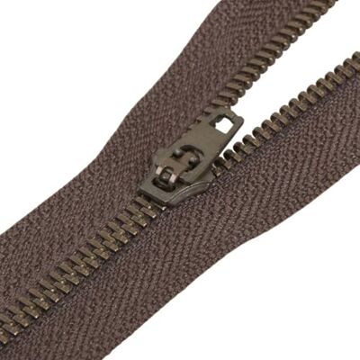 mdc Fermeture en Métal non séparable spéciale poche marron 20cm - Publicité mdc Fermeture en Métal non séparable spéciale poche marron 20cm - Publicité