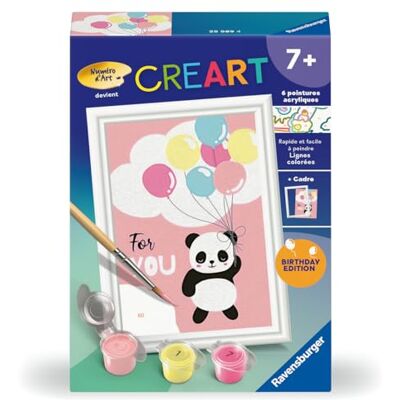 Ravensburger CreArt Kids 8x12 cm Numéro d'art for You Kit de Peinture par numéros Anniversaire Dès 7 Ans 25589 - Publicité Ravensburger CreArt Kids 8x12 cm Numéro d'art for You Kit de Peinture par numéros Anniversaire Dès 7 Ans 25589 - Publicité
