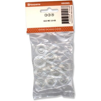 Lot de 10 Canettes Husqvarna - Accessoires Machine à Coudre - Publicité Lot de 10 Canettes Husqvarna - Accessoires Machine à Coudre - Publicité