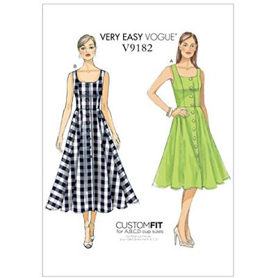 Patron de robe sans manches Vogue V9182 - Patron de robe - Publicité Patron de robe sans manches Vogue V9182 - Patron de robe - Publicité