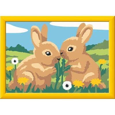 Ravensburger CreArt 12023124 Bunny Friends Peinture par numéro pour Enfants de 7 Ans et Plus, Set de Peinture avec Cadre, Pinceau et peintures acryliques, Cadeau pour Filles et garçons - Publicité Ravensburger CreArt 12023124 Bunny Friends Peinture par numéro pour Enfants de 7 Ans et Plus, Set de Peinture avec Cadre, Pinceau et peintures acryliques, Cadeau pour Filles et garçons - Publicité