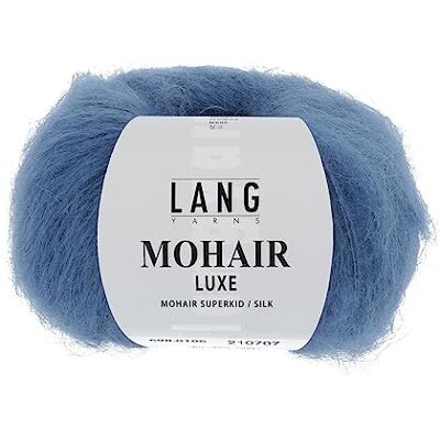 Lang Yarns Mohair Luxe Bleu 106 - Publicité Lang Yarns Mohair Luxe Bleu 106 - Publicité