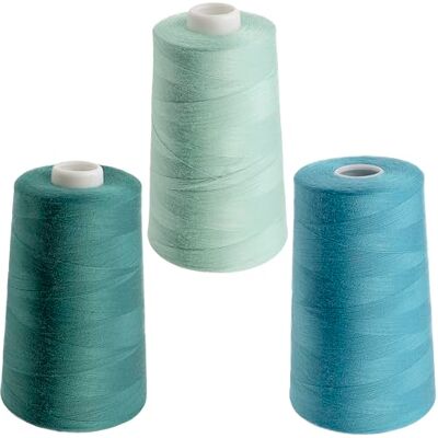 AERZETIX Lot de 3 bobines de fil à coudre 120 (40/2) 4000 m en polyester nuance turquoise pour travaux d'aiguille, couture, broderie, loisir et artisanat créatif - Publicité AERZETIX Lot de 3 bobines de fil à coudre 120 (40/2) 4000 m en polyester nuance turquoise pour travaux d'aiguille, couture, broderie, loisir et artisanat créatif - Publicité