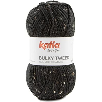 Katıa Katia Bulky Tweed en acrylique en pelotes de 100 g et 150 mètres Gris foncé (202) - Publicité Katıa Katia Bulky Tweed en acrylique en pelotes de 100 g et 150 mètres Gris foncé (202) - Publicité