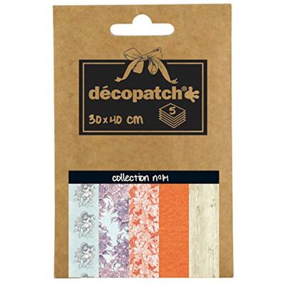 décopatch DP014O Pochette 5 feuilles fines 30x40cm Motifs assortis - Publicité décopatch DP014O Pochette 5 feuilles fines 30x40cm Motifs assortis - Publicité