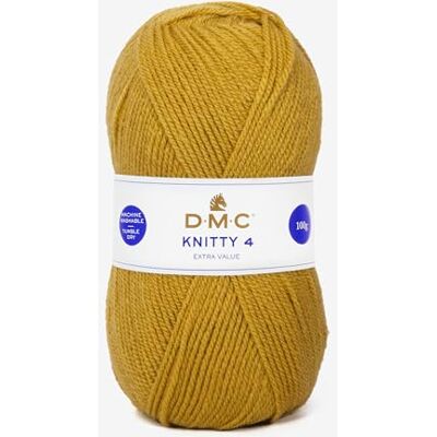 DMC Knitty 4 Fil à tricoter 100% acrylique Pelote 50 g 140 m - Publicité DMC Knitty 4 Fil à tricoter 100% acrylique Pelote 50 g 140 m - Publicité