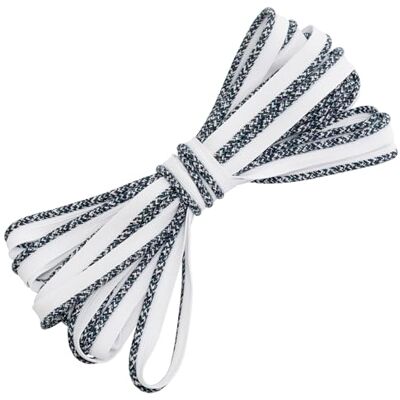 AERZETIX Ruban galon avec bordure décorative en polyester 4.5 mètres x 10 mm couleur blanc bleu foncé embellissement textile créations couture customisation projet créatif - Publicité AERZETIX Ruban galon avec bordure décorative en polyester 4.5 mètres x 10 mm couleur blanc bleu foncé embellissement textile créations couture customisation projet créatif - Publicité