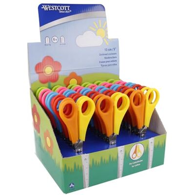 Ciseaux pour enfants gauchers Westcott - Assorti - 30 pièces - Publicité Ciseaux pour enfants gauchers Westcott - Assorti - 30 pièces - Publicité