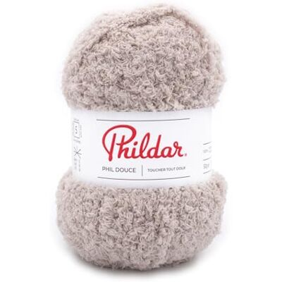 Phildar - Douce beige - 50g - 86m - Yarn - Publicité Phildar - Douce beige - 50g - 86m - Yarn - Publicité